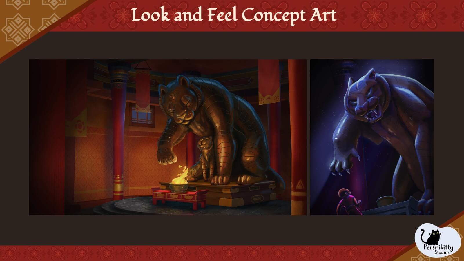 A slide of "look and feel" concept art from the film.