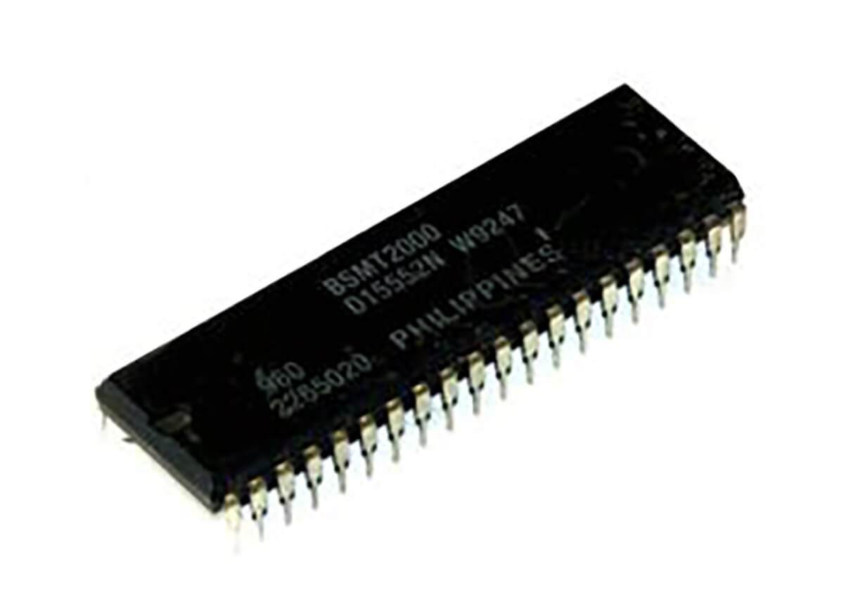 Picture of the BSNT2000, an arcade/pinball sound chip invented by Brian Schmidt