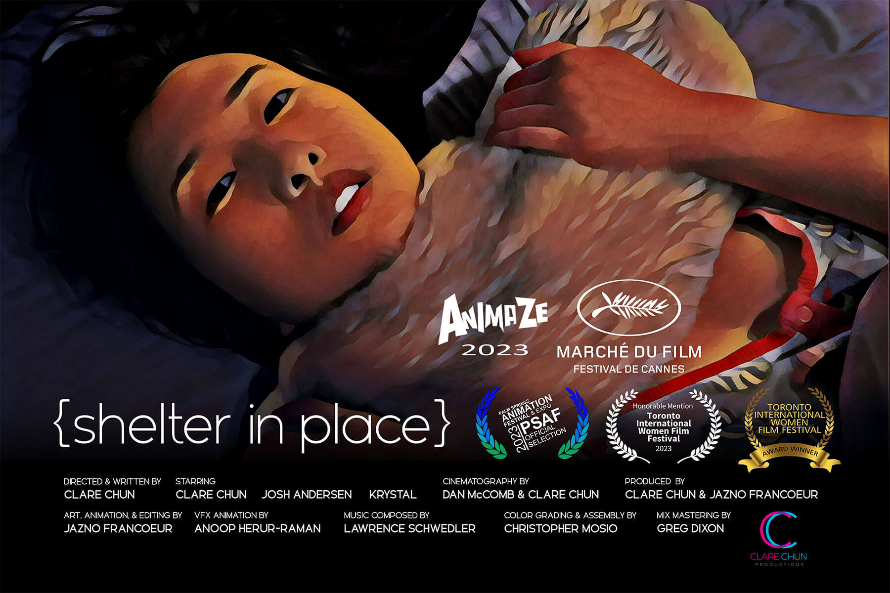 Poster for the short film Shelter in Place.