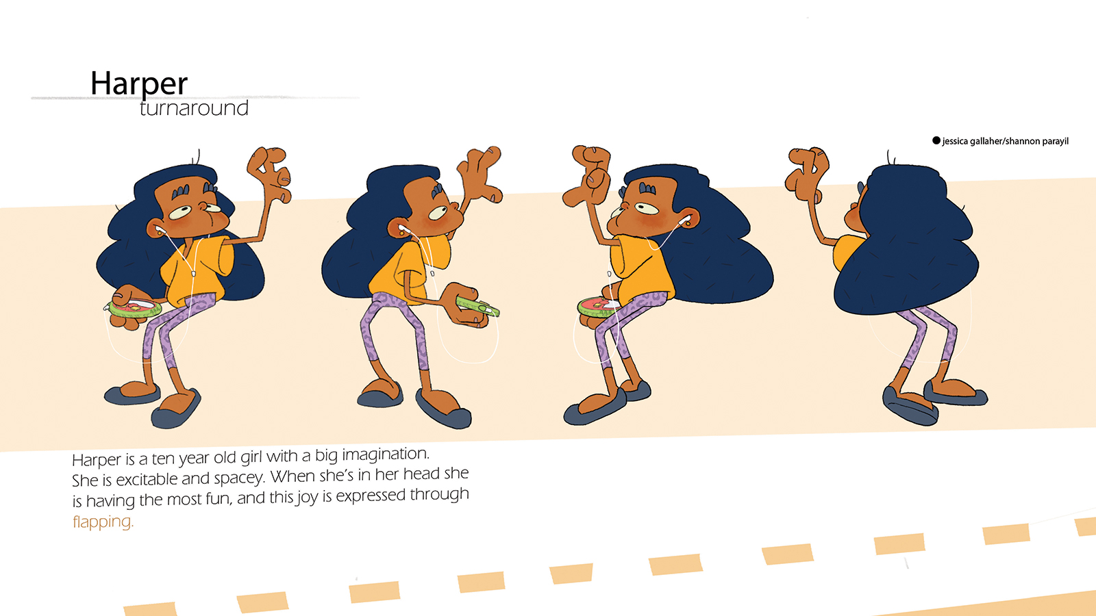 Turnaround of a girl named Harper.