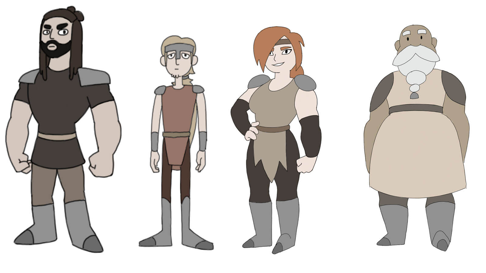 Four viking characters