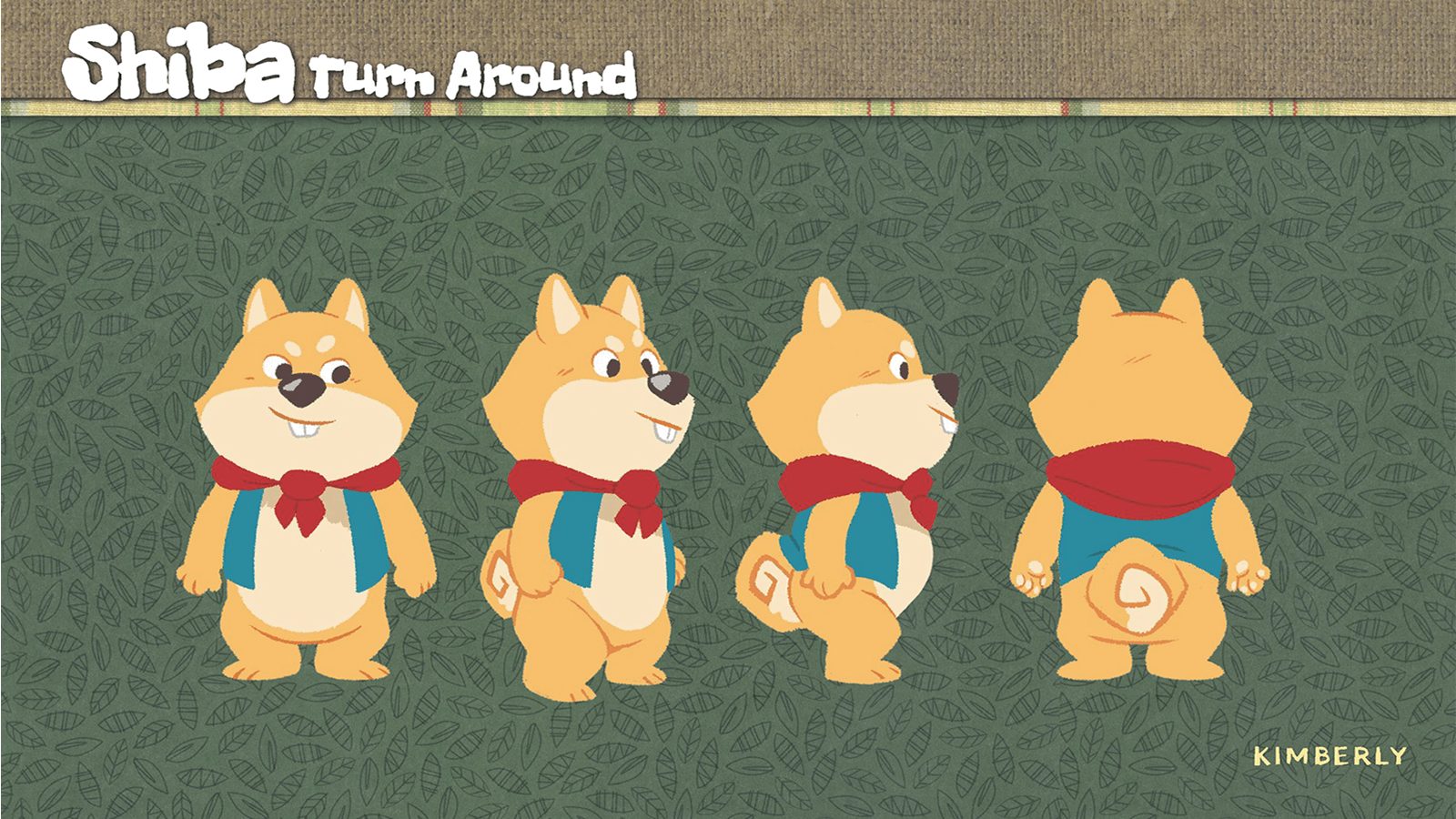 Turnaround of the character Shiba.