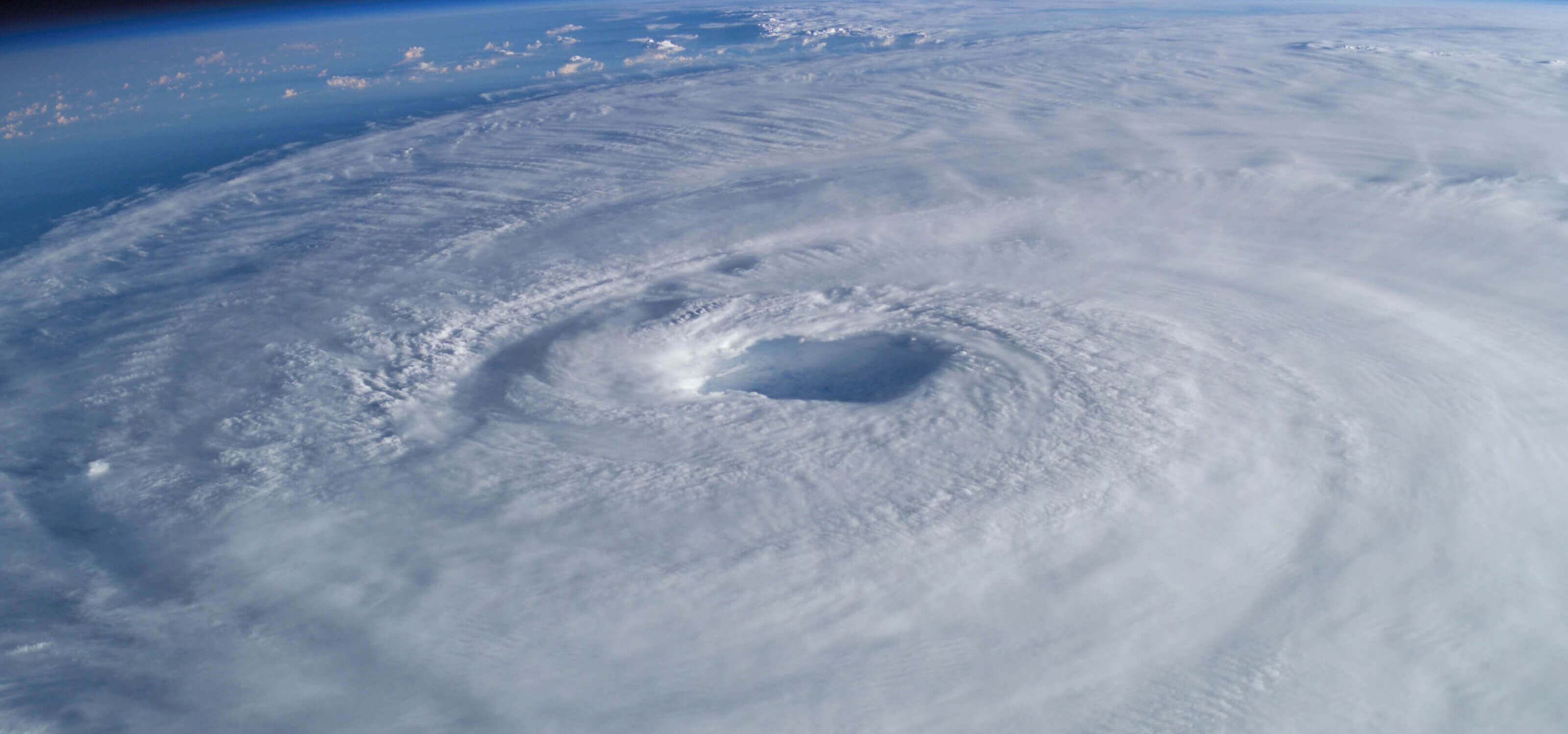 Arial view of a tropical cyclone