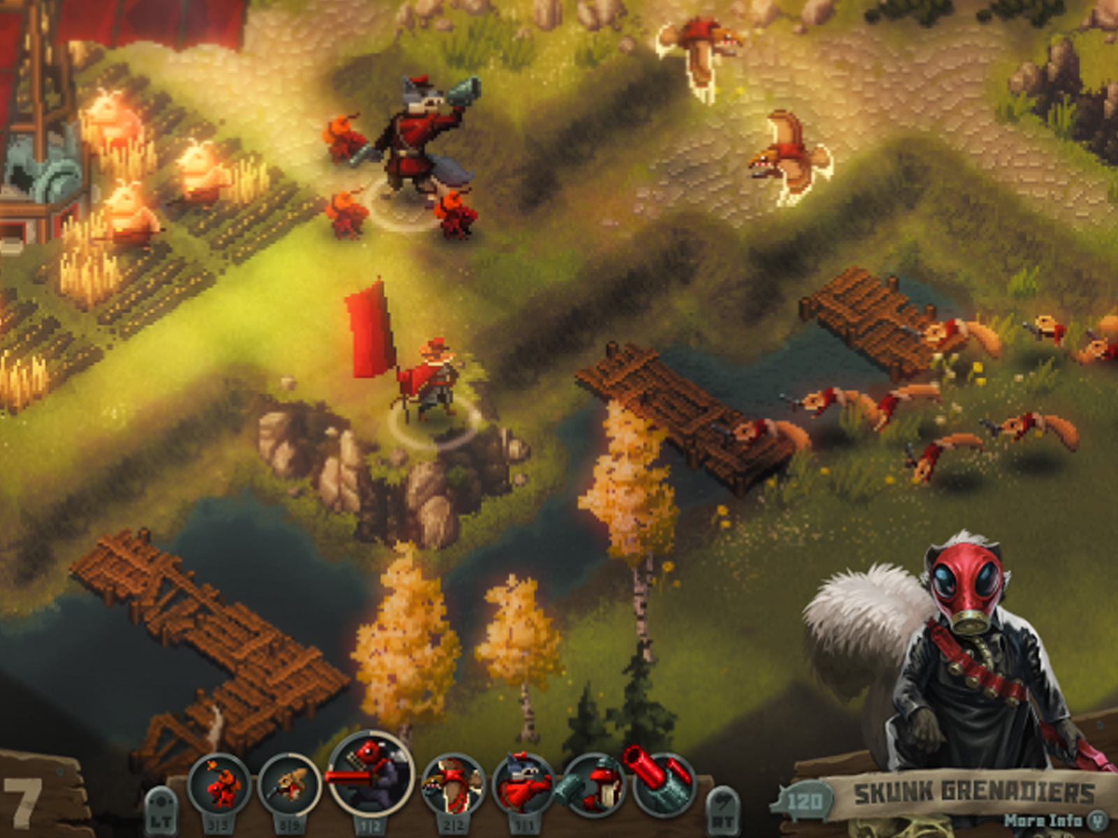 Screenshot of gameplay from Tooth and Tail