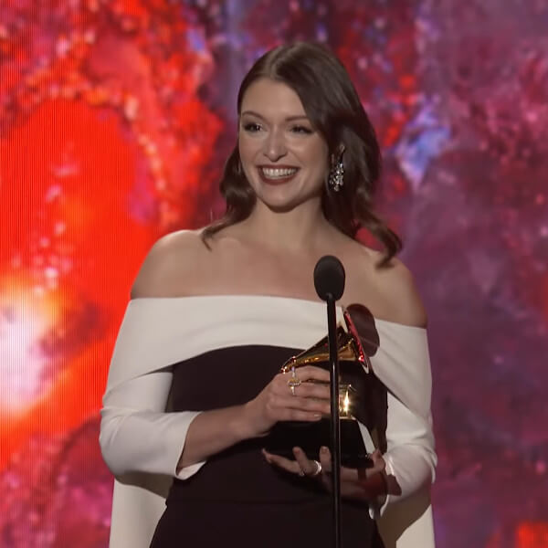 View of a catering table at the GRAMMY awards ceremony party