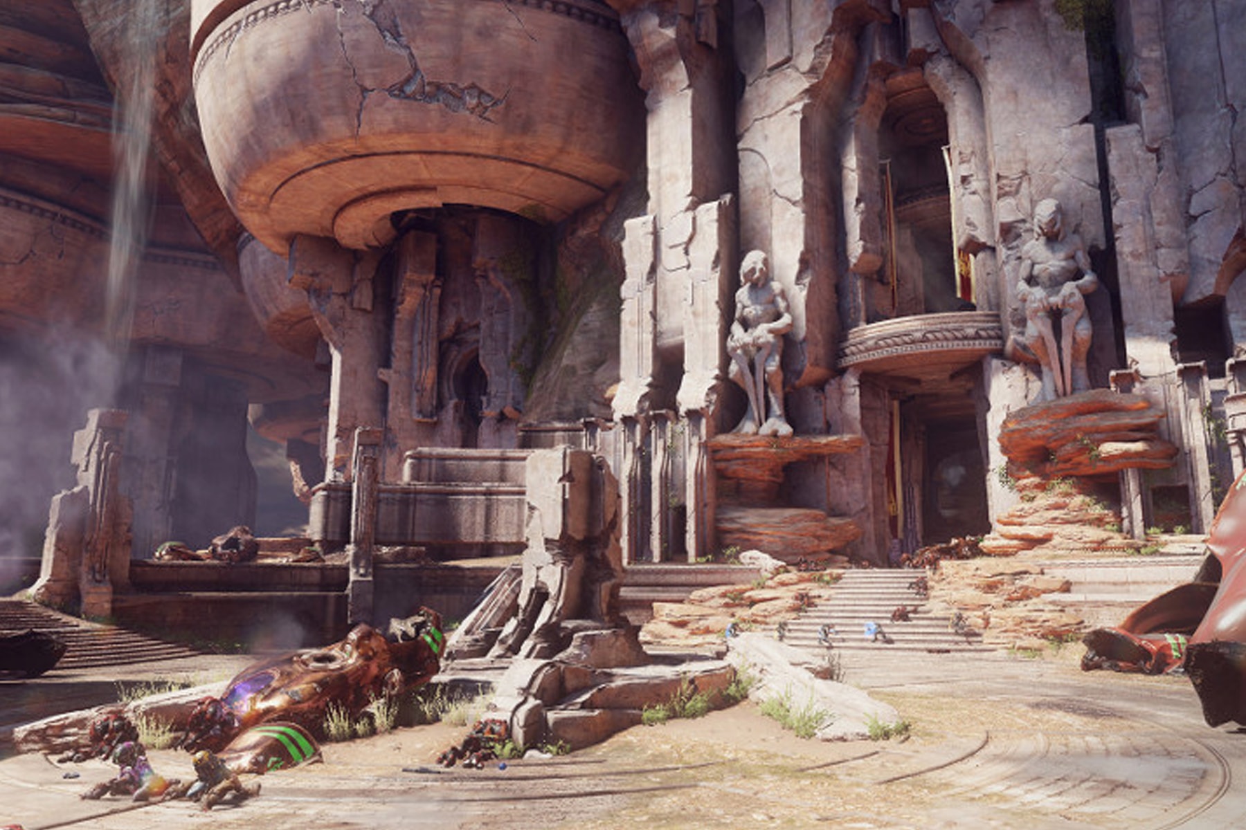 Illustration of the Unforgotten Temples in Halo 5